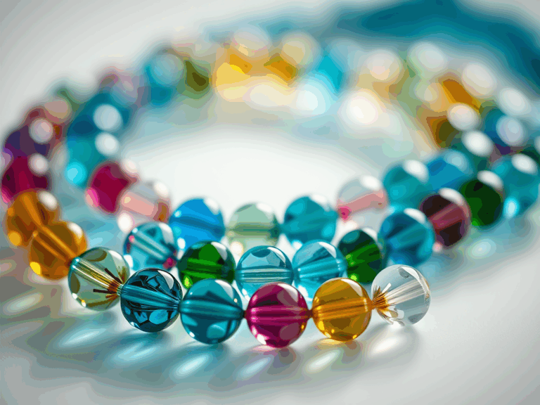 Collier en perles de verres