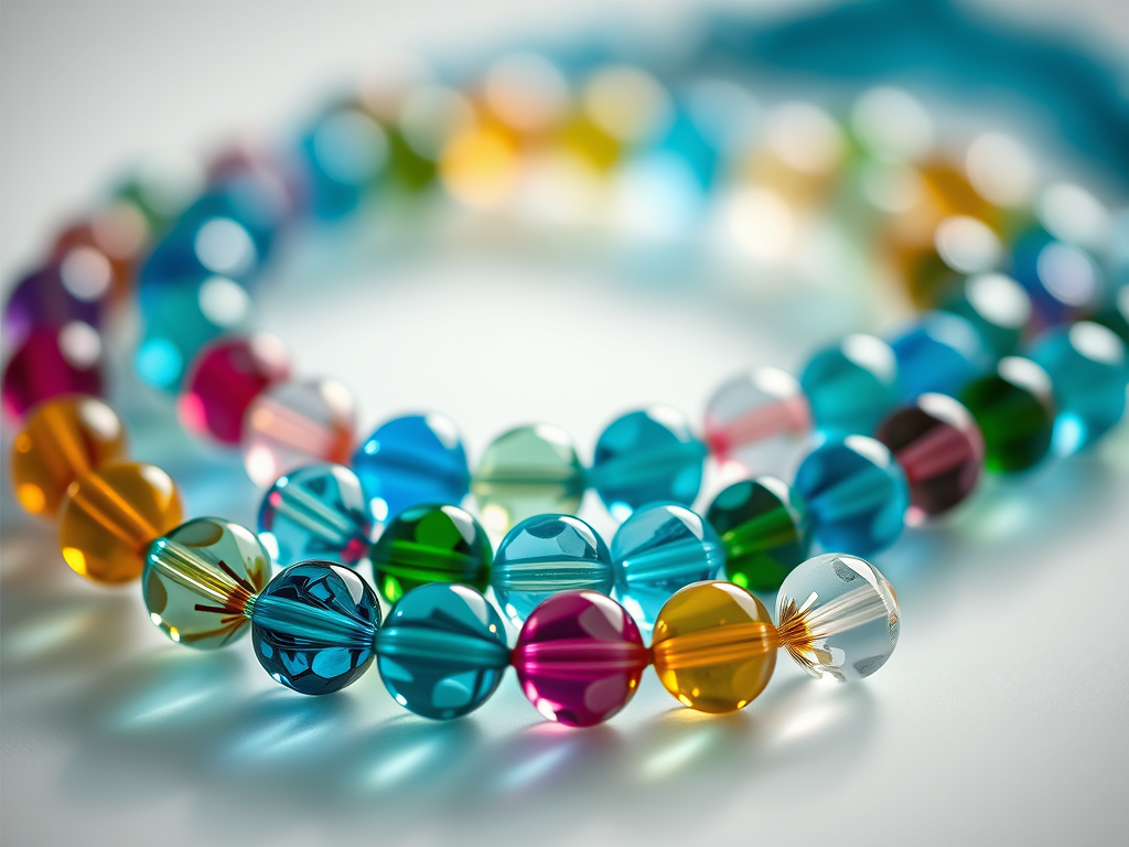 Collier en perles de verres