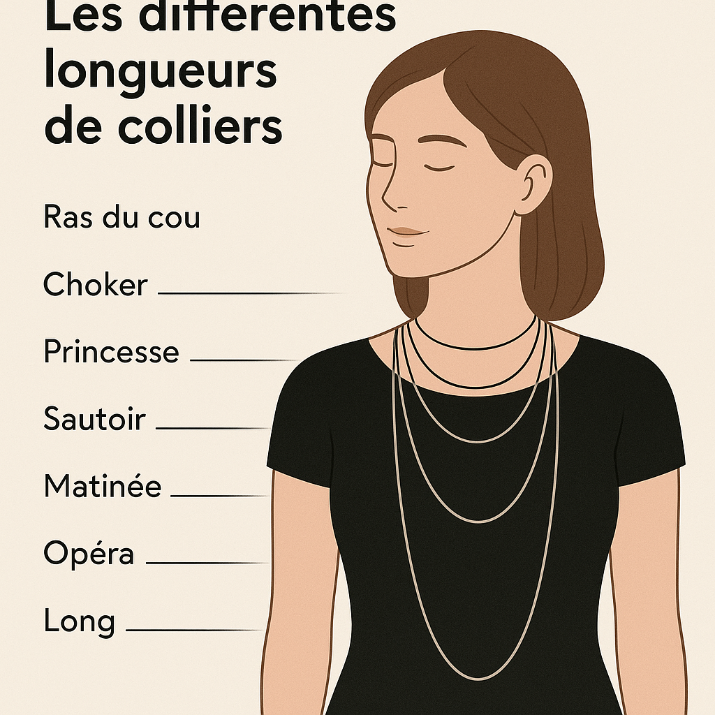 Les différentes longueurs de colliers